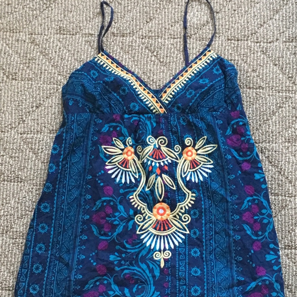Boutique embroidered  tank